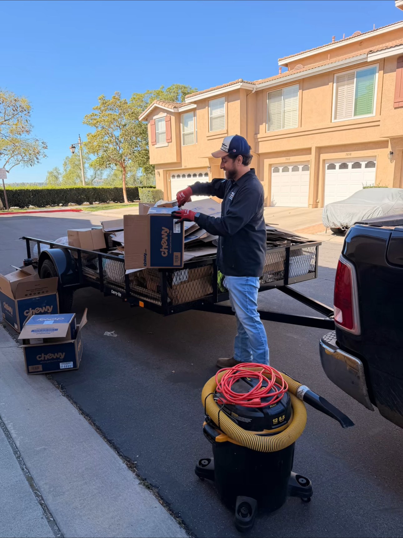 Junk removal at residential property - SoCal Cleanup & Hauling