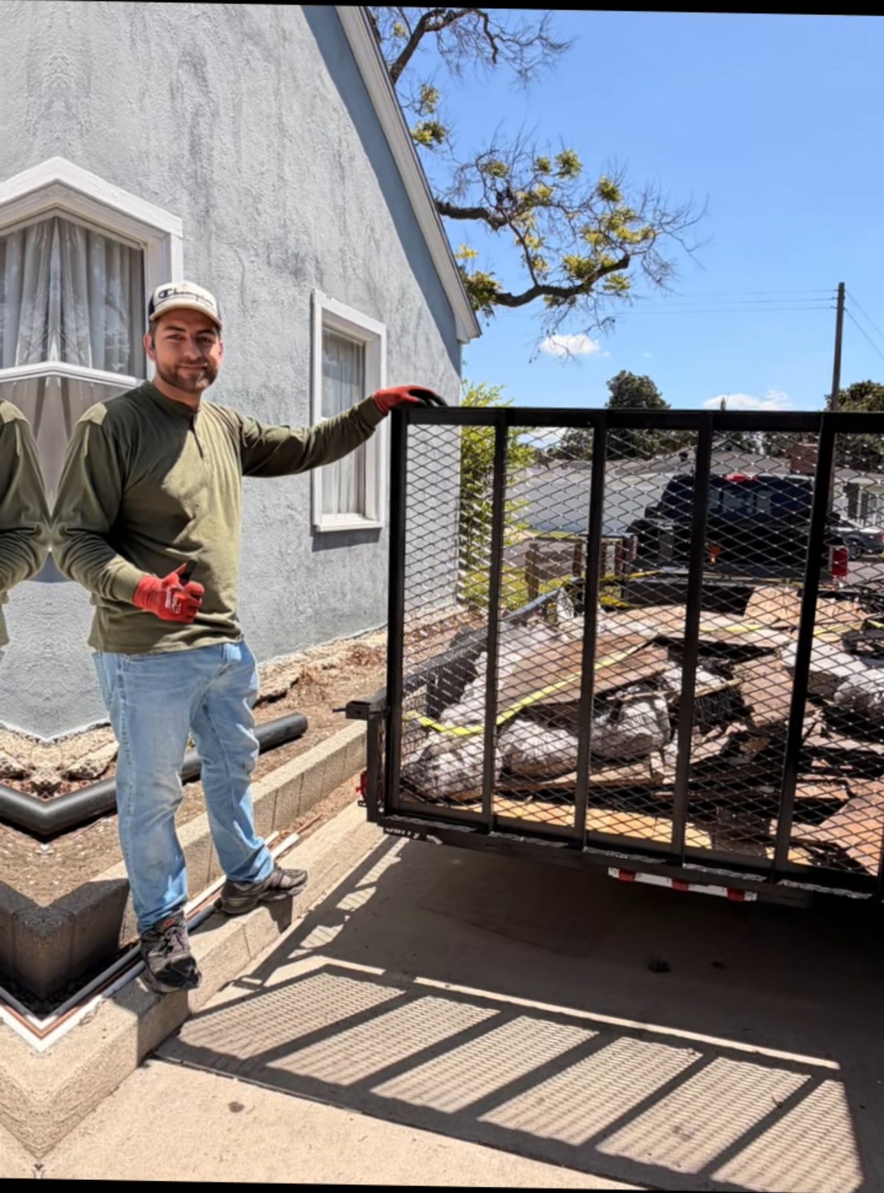 Sergio Alvarez at a cleanup job